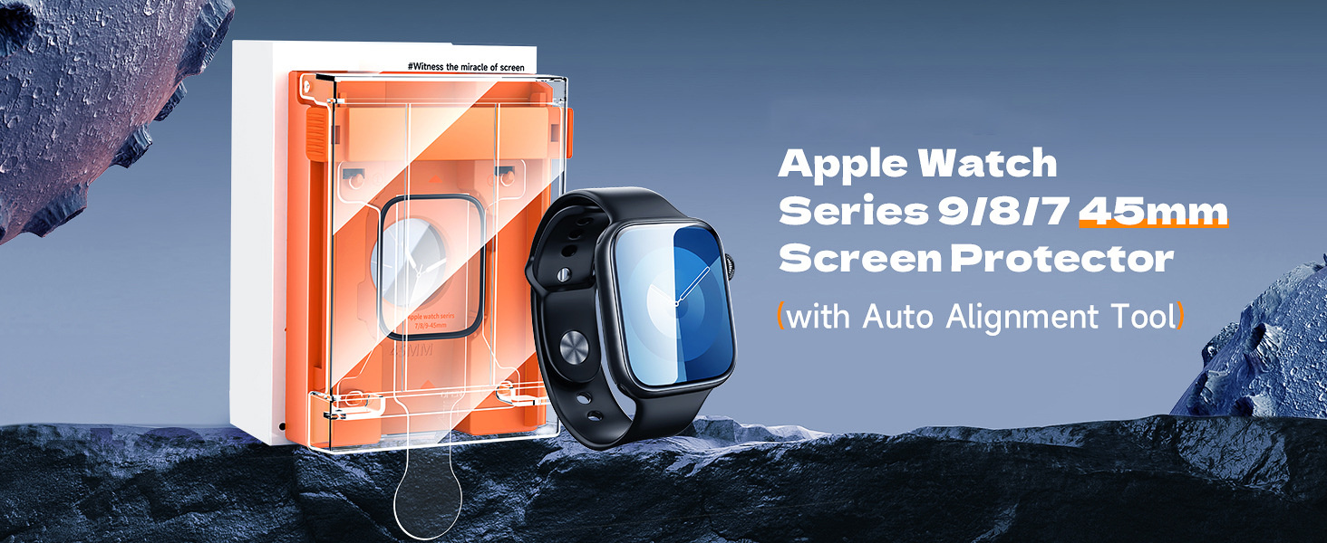 Zaštitna folija sa aplikatorom za jednostavno lijepljenje Apple Sat 41mm - 2 kom