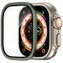 Kaljeno staklo s metalnim okvirom za Apple Sat Ultra 49mm - maslinasti