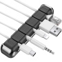 AhaStyle aluminijski organizator kabela - crni