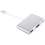 Adapter 8pin Lightning male za HDMI / VGA / audio female za iPhone / iPad - bijela