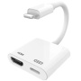 Redukcija lightning priključka s HDMI i Lightning utorom za iPhone / iPad - bijelim