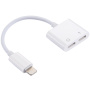 Adapter za Lightning priključak, za istovremeno punjenje i puštanje glazbe za iPhone - bijelim