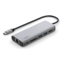 BELKIN 6u1 hub 4K HDMI / USB-C PD 3.0 / 2x USB-A 3.0 / RJ45 / SD čitač sa konektorom USB-C za iPad / MacBook - srebrni