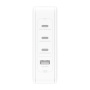 BELKIN BoostCharge Pro punjač s 4 priključka PD 140 W - 3x USB-C / USB-A s UK, EU, US adapteri za iPhone / iPad / MacBook - bijela