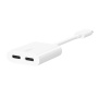 BELKIN RockStar audio i adapter za punjenje - 2x USB-C na USB-C - bijeli