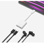 BELKIN RockStar audio i adapter za punjenje - 2x USB-C na USB-C - bijeli