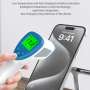 T255 Qi2 3u1 magnetski bežični stalak za iPhone / Apple Watch / AirPods - 15W - bijeli