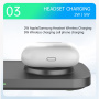 T255 Qi2 3-u-1 magnetsko bežično postolje za iPhone / Apple Watch / AirPods - 15W - crno