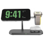 T255 Qi2 3-u-1 magnetsko bežično postolje za iPhone / Apple Watch / AirPods - 15W - crno