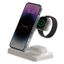 Z5G 3u1 sklopivi bežični stalak za iPhone / Apple Watch / AirPods - 15W - bijeli