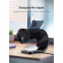 Appleking 4u1 magnetsko bežično postolje za iPhone / Apple Watch / AirPods - 15W - crno