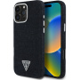 Guess Denim Triangle Logo maska s MagSafe za iPhone 16 Pro - crna