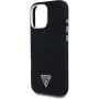 Guess Denim Triangle Logo maska s MagSafe za iPhone 16 Pro - crna