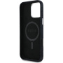 Guess Denim Triangle Logo maska s MagSafe za iPhone 16 Pro - crna