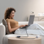 Baseus Nomos uvlačivi kabel za punjenje i prijenos podataka - USB-C na USB-C - 1,5 m - crni