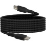 BELKIN Boost Charge Braided pleteni kabel za punjenje i prijenos podataka - USB-C na USB-C - 2 m - crni