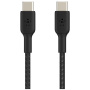 BELKIN Boost Charge Braided pleteni kabel za punjenje i prijenos podataka - USB-C na USB-C - 2 m - crni