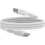 BELKIN Boost Charge Braided pleteni kabel za punjenje i prijenos podataka - USB-C na USB-C - 15 cm - bijeli