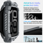 Spigen Rugged Armor super izdržljiva maska za Apple Watch 46mm - tamno siva
