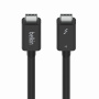 Belkin Thunderbolt 4 (USB-C / USB-C) podatkovni kabel za napajanje za iPhone / iPad / MacBook / AirPods - 2 m - crni
