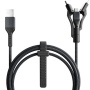 Nomad Kevlar univerzalni pleteni kabel PD 100 W USB-A / USB-C / Lightning / mikro USB za iPhone / iPad / MacBook / AirPods - 1,5 m - crna