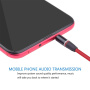 Produžni audio kabal 3.5mm jack za iPhone / iPad / iPod - 1.2m crvena