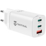 Tactical FlashBang GaN strujni adapter 65W 2x USB-C / USB-A za iPhone / iPad / MacBook / AirPods - bijeli