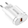 Adapter za brzo punjenje 18W QC 3.0 za stalak za bežično punjenje - bijeli