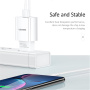 USAMS T21 set adaptera s USB-A priključkom i USB-A na Lightning kabel - 10,5W - 1 m - bijela