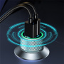 TOTUDESIGN DCCPD-010 auto punjač s USB-C / USB-A priključcima - 22,5W - sivi