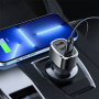 Yesido Y47 auto punjač s USB-C / 2x USB-A priključcima - 49W - crni
