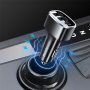 Yesido Y47 auto punjač s USB-C / 2x USB-A priključcima - 49W - crni