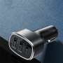 Yesido Y47 auto punjač s USB-C / 2x USB-A priključcima - 49W - crni