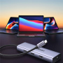 UGREEN CM490 9-u-1 hub - utor za SD / TF karticu / RJ45 / 2x HDMI / USB-C / 3x USB-A na USB-C - tamno sivi