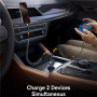 JOYROOM CCN16 mini auto punjač s USB-C / USB-A priključcima - 15W - crni