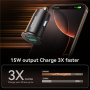 JOYROOM CCN16 mini auto punjač s USB-C / USB-A priključcima - 15W - crni