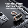 Yesido Y68 mini auto punjač s USB-C / USB-A priključcima - 48W - sivi