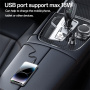 Yesido Y65 auto punjač s USB-C / USB-A priključcima - 118W - crni