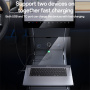 Yesido Y65 auto punjač s USB-C / USB-A priključcima - 118W - crni