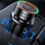 USAMS US-CC167 set auto punjača s USB-C / USB-A priključcima i USB-C kabelom - 60W - 1 m - crna