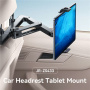 JOYROOM JR-ZS433 podesivi držač za auto za naslon za glavu za iPhone / iPad do 13" - crni