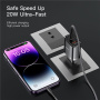 Yesido YC47 set adaptera s USB-C / USB-A priključcima i USB-C na Lightning kabel - 20W - 1 m - crna