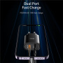 Yesido YC47 set adaptera s USB-C / USB-A priključcima i USB-C na Lightning kabel - 20W - 1 m - crna