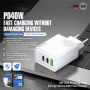 WEKOME WP-U63 brzi punjač s 2x USB-C / USB-A priključka - 40W - bijeli