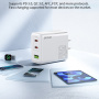 WEKOME WP-U66 GaN brzi punjač s 2x USB-C / USB-A priključka - 65W - bijeli