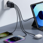 JOYROOM JR-TCN03 adapter za punjenje s 4x USB-A priključka - 24W - crni