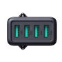 JOYROOM JR-TCN03 adapter za punjenje s 4x USB-A priključka - 24W - crni