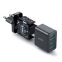 JOYROOM JR-TCN03 adapter za punjenje s 4x USB-A priključka - 24W - crni