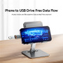 ESSAGER adapter za punjenje i prijenos podataka - USB-A na USB-C - tamno siva