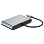 4u1 redukcija - HDMI / RJ45 / USB-C / USB-A na USB-C - siva